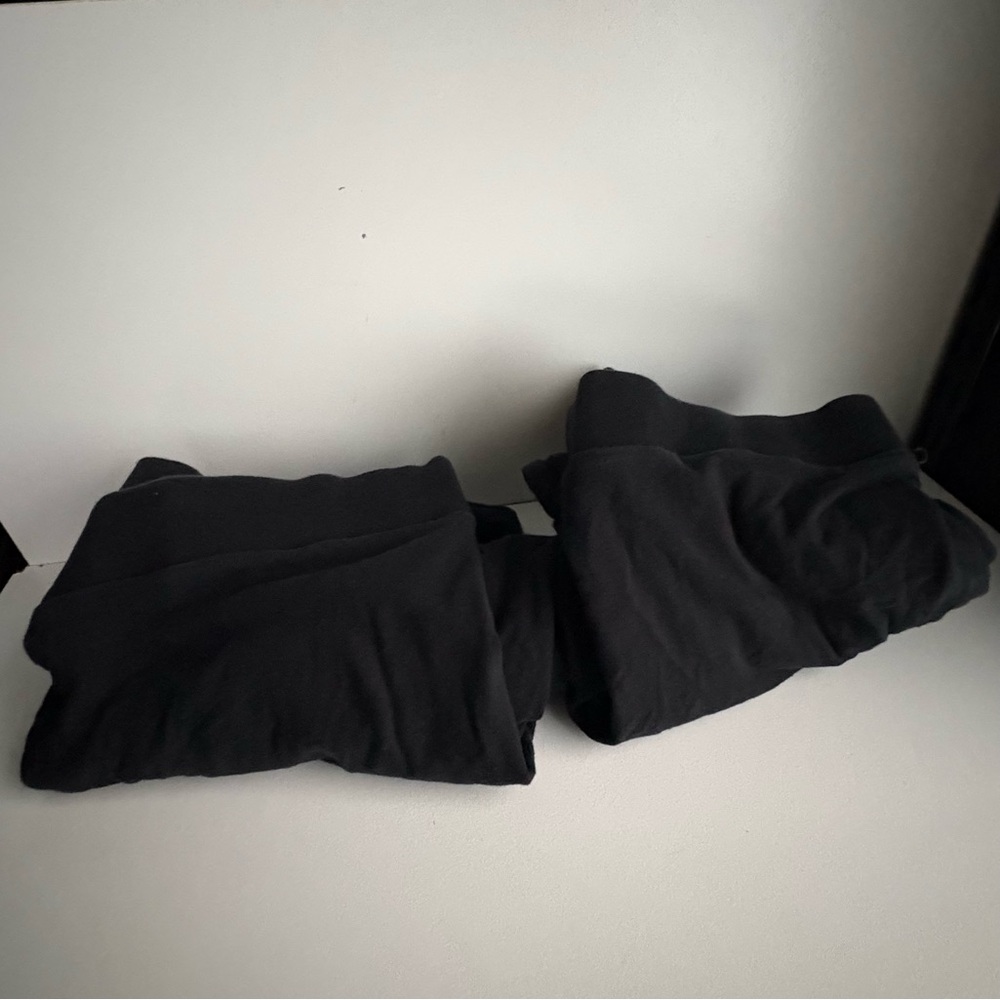 2 Target Mossimo Black Cotton Leggings Waist Band Bundle - Picture 4 of 12